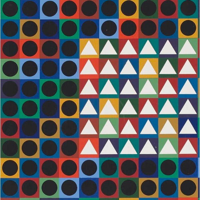 Victor Vasarely Screenprint in Color m.c.-2 1970 For Sale In Chicago - Image 6 of 8