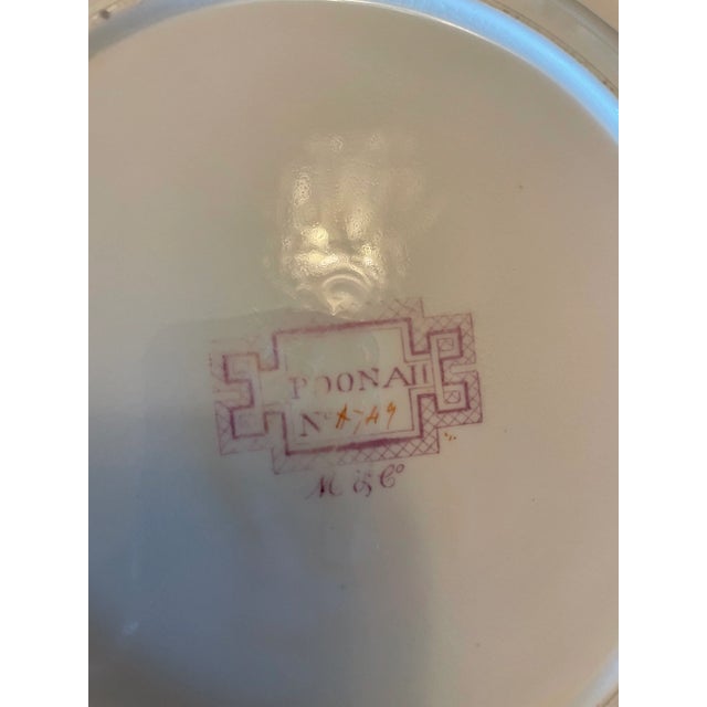Mid 19th Century Minton Poonah Pattern Rimmed Bowls- Set of 12 For Sale In New York - Image 6 of 8