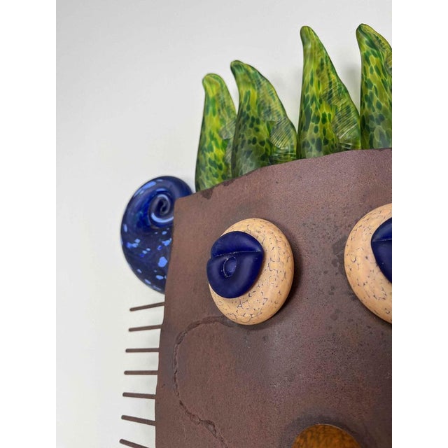 Fantasy Head on Stand from Borowski Glass, Poland, 1990s For Sale - Image 9 of 18