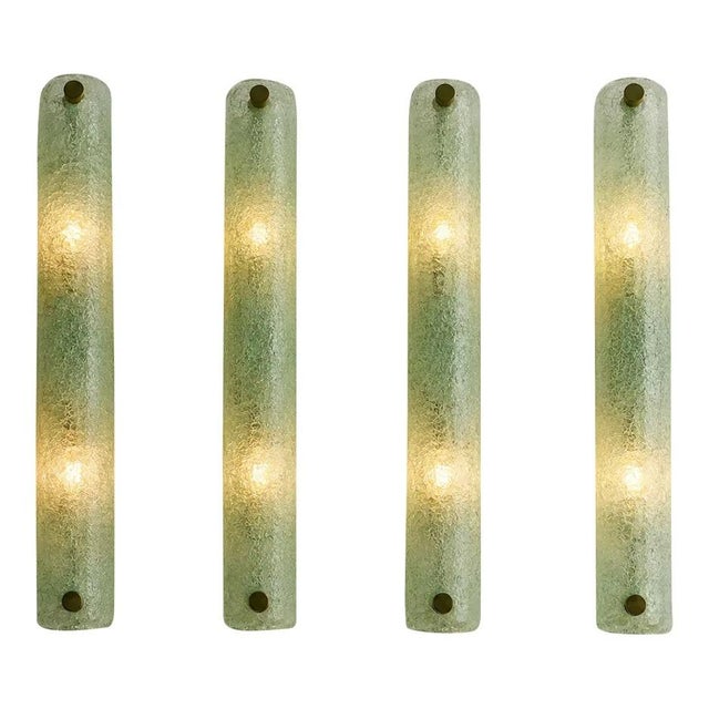 Green Graniglia Canalina Murano Glass Wall Sconces by Simoeng from Simoeng, Set of 4 For Sale - Image 9 of 9
