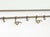 Art Deco Style Brass Mirrored Coat Rack For Sale - Image 4 of 8