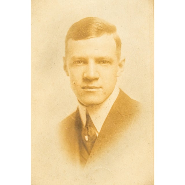 Handsome Unger Brothers Antique Sterling Silver Frame Period Photograph Photo Portrait Man Traditional Home Decor For Sale - Image 4 of 12