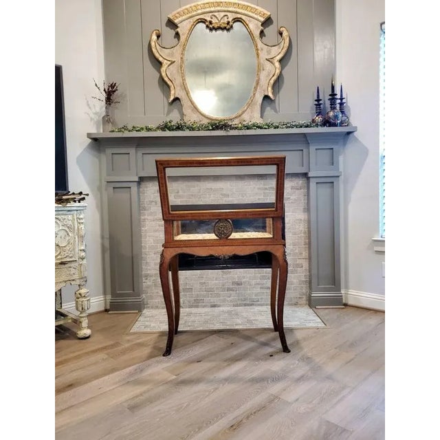 Wood Antique French Louis XV Bijouterie in the Manner of François Linke For Sale - Image 7 of 11