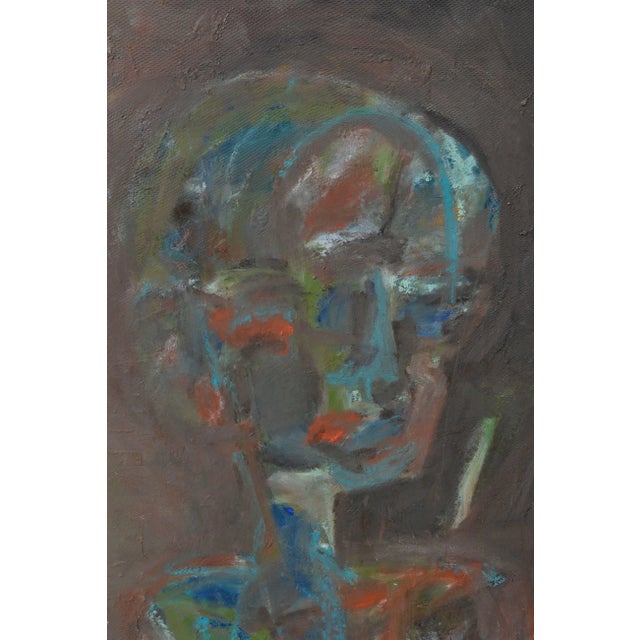 Abstract Expressionism Abstract Expressionist Figure "Looking Away" by Daniel Fuentes 1990 For Sale - Image 3 of 4