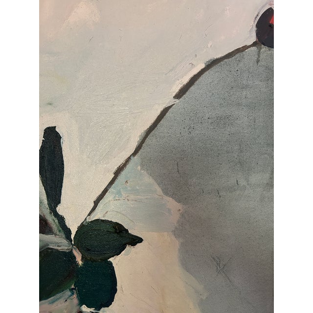 1980s Contemporary Marius Bosc 'Magdelena' Floral Still Life Painting For Sale - Image 9 of 9