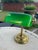 Vintage Bankers Desk With Green Glass Shade For Sale - Image 4 of 10