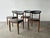 Black Dining Chairs in Black Leatherette with Floating Backrest from Schreiber, 1960s, Set of 4 For Sale - Image 8 of 8