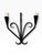 Vintage German Wrought Iron Two-Arm Wall Candle Sconce For Sale - Image 11 of 14