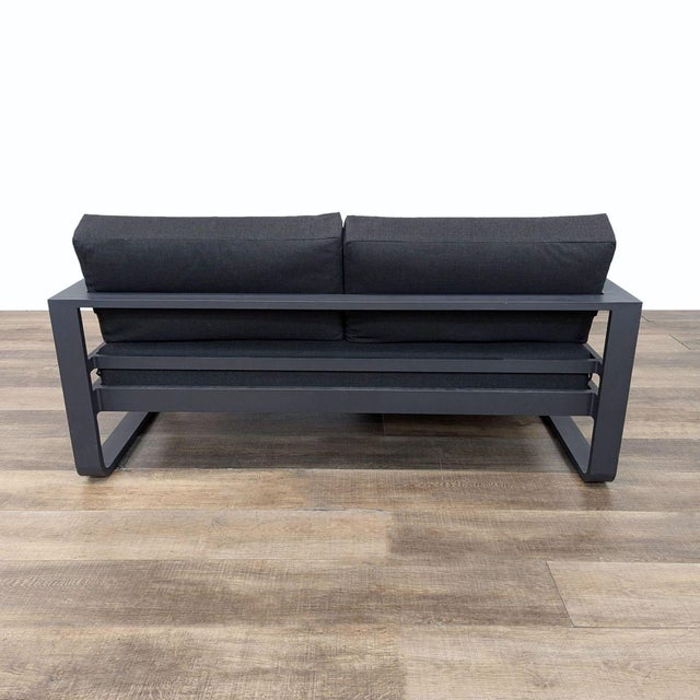 Jardin De Ville Outfit Outdoor Sofa With Footstool For Sale In San Francisco - Image 6 of 12