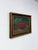 Realism Mid 20th Century Oil Painting Still Life Bowl of Cherries, Gold Frame Art, Green Accents For Sale - Image 3 of 8