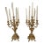 Pair of Antique 5 Arm Candleabras For Sale