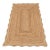 3x5Ft. Laurel Wave Scallop Edge Jute Rug For Sale