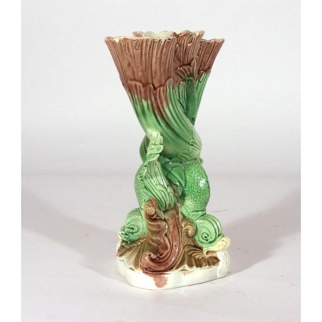 Ralph Wood Pearlware Dolphin Spill Vase, Burslem, Staffordshire, Circa 1783–1790 For Sale - Image 4 of 14