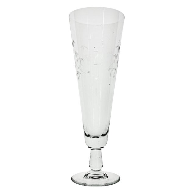 A chic set of 1950s crystal drinkware by Noritake in the “Sasaki” pattern. Each piece is decorated with an etched pattern...
