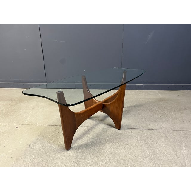 Mid-Century Scandinavian Teak and Glass Coffee Table, 1960s For Sale - Image 11 of 12