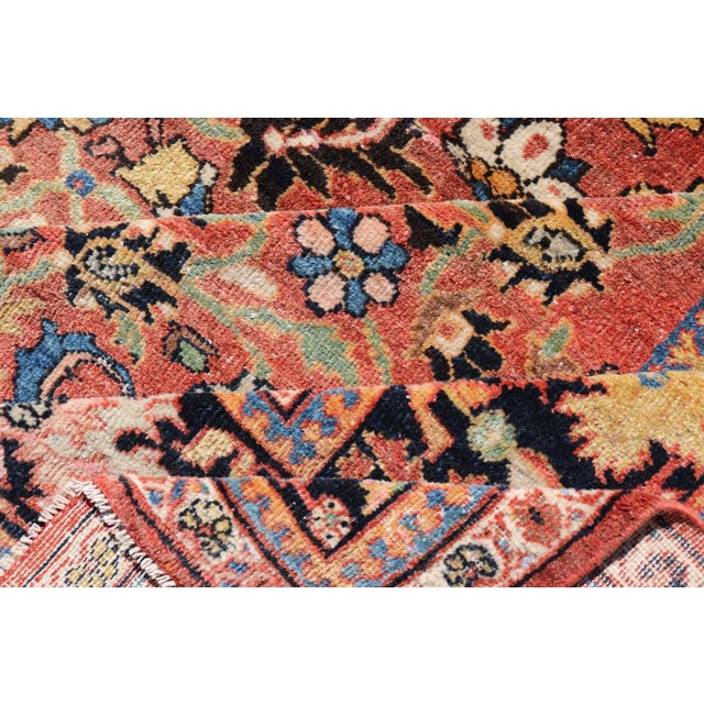 Antique Rug Featuring a All-Over Floral Design 12'4 X 17'0 For Sale - Image 11 of 12