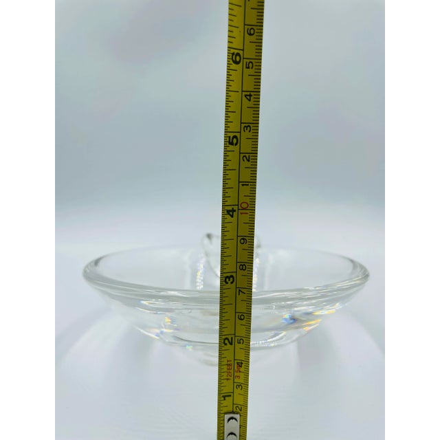 Mid 20th Century Steuben Crystal Modernist Bowl Ashtray For Sale - Image 10 of 13