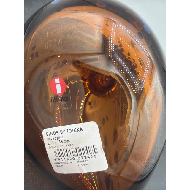 Finnish Glass Handmade Bird by Toikka For Sale In New York - Image 6 of 6