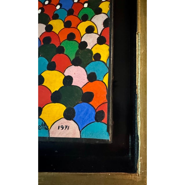 Nicola Ortis Poucette, Circus (1971) — Oil on Board, Framed, Artist Signed — Ex-Wally Findlay For Sale - Image 13 of 15