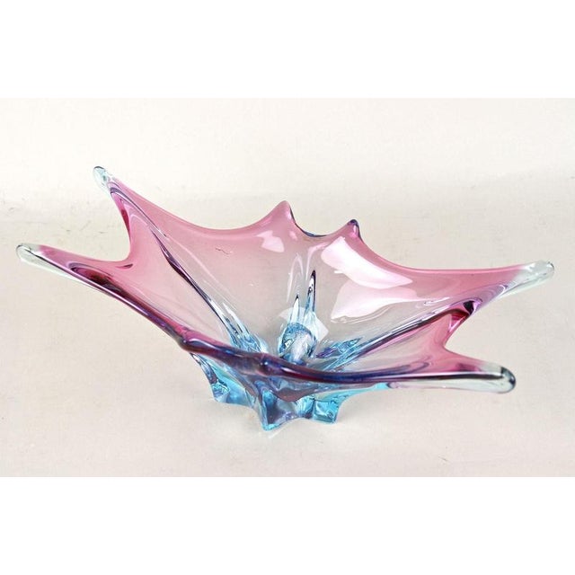 Glass Vintage Murano Sommerso Glass Bowl, 1960 For Sale - Image 7 of 18