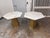 Design Plus Gallery presents a Pair of the Demetria Dining Tables by Noir. The geometric design pairs a hexagonal slab of...