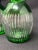 Glass Late 19th Century Emerald Green Cut to Clear Crystal Decanters, Pair For Sale - Image 7 of 7
