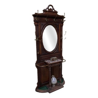 Antique Art Nouveau Wardrobe, 1900 For Sale