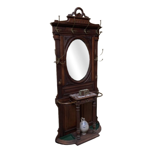 Antique Art Nouveau Wardrobe, 1900 For Sale