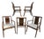 Mid-Century Modern Walnut Upholstered Armchairs (Set of 5) For Sale