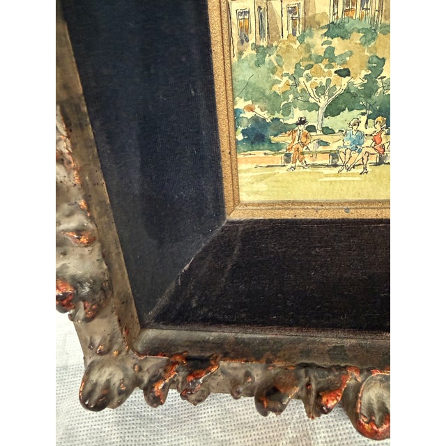 R. J. Skinner Original Watercolor Coit Tower, Signed + Framed For Sale In San Francisco - Image 6 of 12