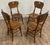 Art Deco Antique Art Deco Style Tiger Oak Bentwood Bistro Dining Side Chairs - Set of 4 For Sale - Image 3 of 11
