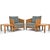 1990s Pair of Flexform "Mozart" Lounge Chairs & Ottomans/Tables For Sale - Image 5 of 12