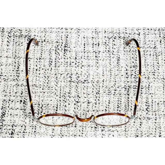 Charming 1920s Antique Patterned Eyeglasses Spectacles Home Decor Prop For Sale - Image 4 of 10