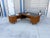 1960s 1960s Mid-Century Modern Walnut L-Shaped Executive Desk With Black Laminate Top For Sale - Image 5 of 16