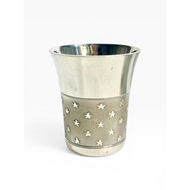 Early 20th Century Art Deco French Silver Plate Small Cups Matchstick Holders - Set of 3 For Sale - Image 5 of 13