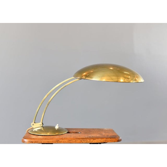 Christian Dell Model 6764 Brass Table Lamp by Kaiser Idell, 1940s For Sale - Image 4 of 9