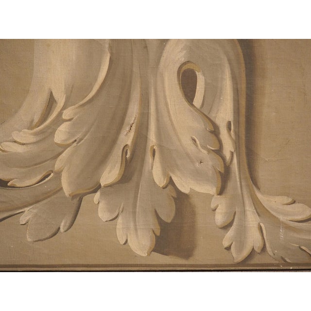 Antique French Neoclassical Grisaille Overdoor Painting, Circa 1815 For Sale - Image 4 of 13
