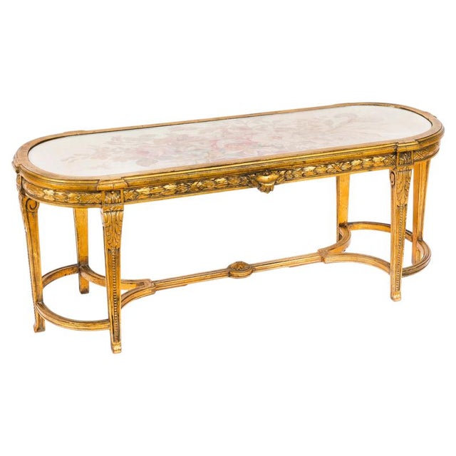 Low French Louis Revival Giltwood Coffee Table, 1930s For Sale - Image 17 of 17