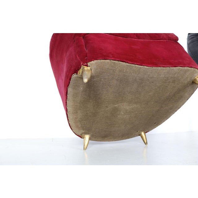 Sofa and Armchairs attributed to Isa Bergamo, 1950s, Set of 5 For Sale - Image 12 of 18