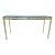 1970s Vintage Metal and Glass Console Table For Sale