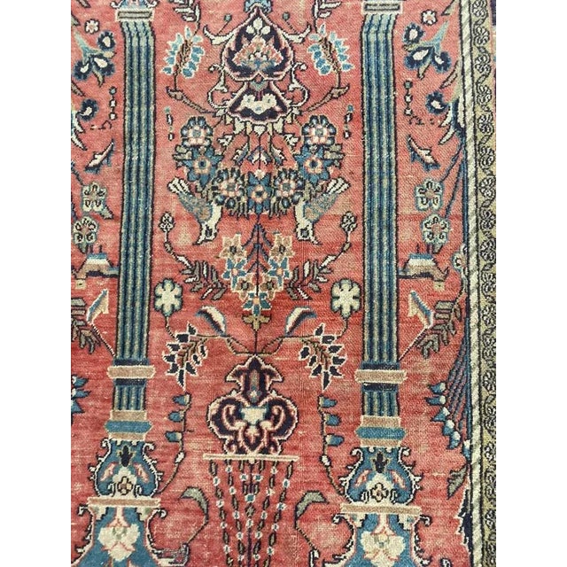 Mid-Century Rug with Floral Pattern For Sale - Image 9 of 16
