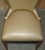 English Elm Hall Chairs with Damask Upholstery, Set of 2 For Sale - Image 18 of 18