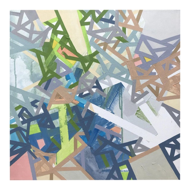 Contemporary Abstract Acrylic on Canvas Painting "Errors and Windiigo" by Philippe Halaburda For Sale