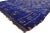 Vintage Indigo Beni Mguild Rug, Berber Blue Moroccan Rug with Tribal Style 06'10 x 10'06. Featuring a luminous sapphire...