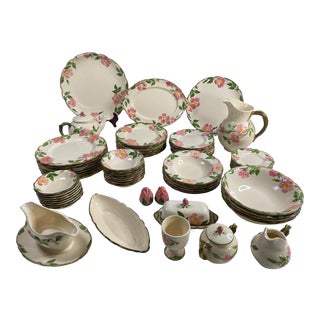 1930s Franciscan Rose Pattern Dinnerware For Sale