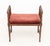 Modern Faux Bamboo Walnut Window Seat For Sale - Image 3 of 7