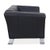 Animal Skin 322 Two-Seater Black Sofa from Rolf Benz For Sale - Image 7 of 10