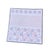 2000 - 2009 Vintage South African Square Ceramic Serving Platter – Pink & Light Blue Bohemian Dotted Floral Design For Sale - Image 5 of 12