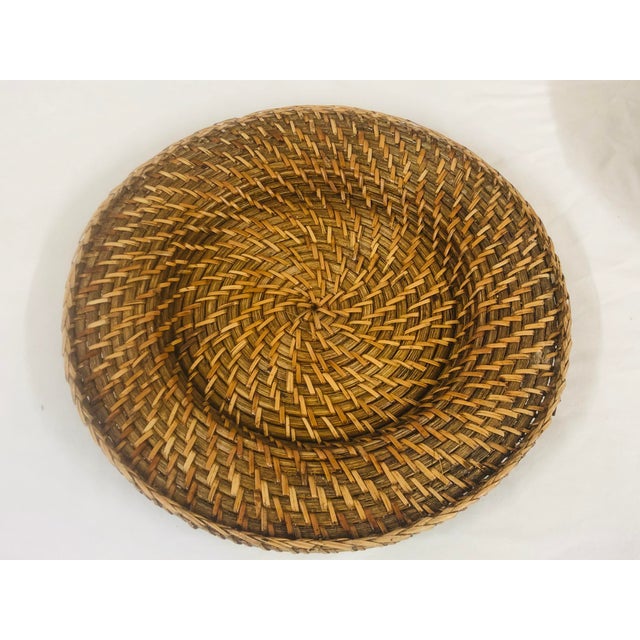 Rattan Woven Chargers Set of 4 Chairish