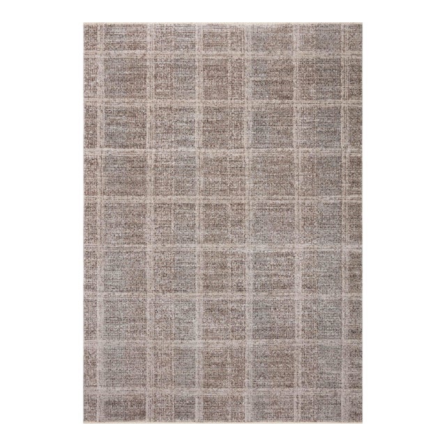 Angela Rose x Loloi Ember Fog / Dove 18" x 18" Sample Rug For Sale